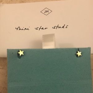Jennifer Meyer mini star yellow gold studs
